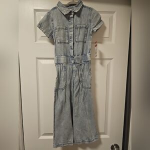 Cat and Jack Light Wash Denim Romper Size XS NWT